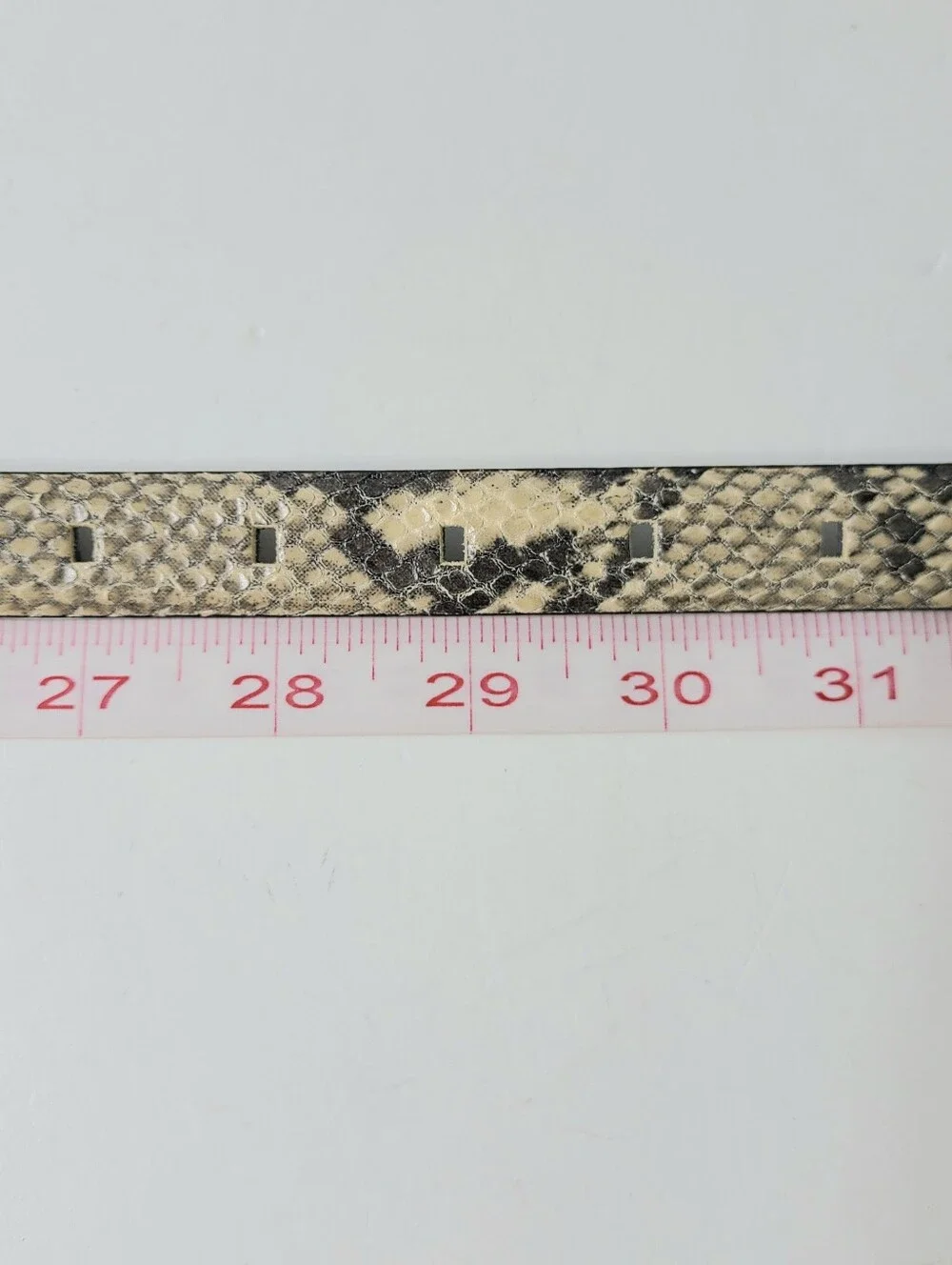 Ann Taylor Snakeskin Italian Genuine Leather Vintage Belt